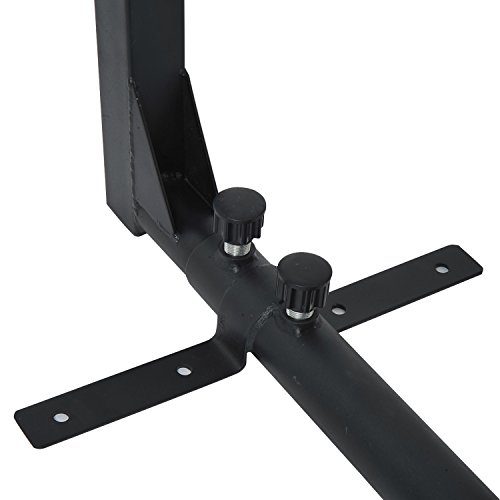 HOMCOM Soporte de Techo para Saco Regulable Colgador Boxeo Pared Gancho Bolsa Pesada MMA Tubo Robusto de Acero Carga máx. 100kg