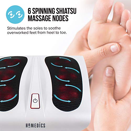 HoMedics FM-TS9-2EU - Masajeador de pie Shiatsu con calor