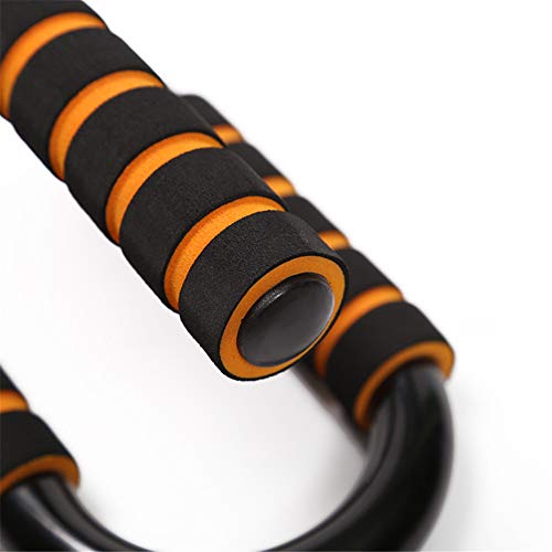 Hpera Flexiones Soporte Push Up Bar Equipo de Gimnasio para Hombres en casa Casa de Equipos de Fitness Soportes de Barra Push Up Orange,freesizze