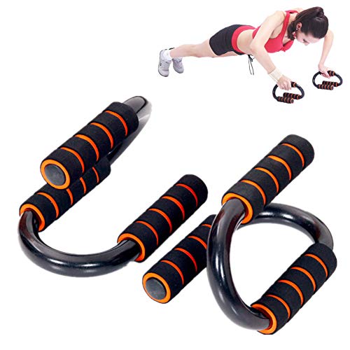 Hpera Flexiones Soporte Push Up Bar Equipo de Gimnasio para Hombres en casa Casa de Equipos de Fitness Soportes de Barra Push Up Orange,freesizze