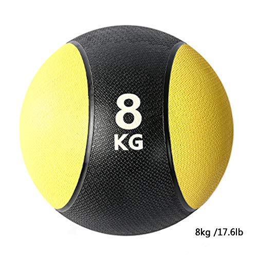 Hua Pelota Medicinal Balón Medicinal De Goma Sólida, Gimnasio En Casa Multifuncional Núcleo Fuerza Entrenamiento Bola De Gravedad, 1kg, 2kg, 3kg, 4kg, 5kg, 6kg, 7kg, 8kg, 9kg, 10kg