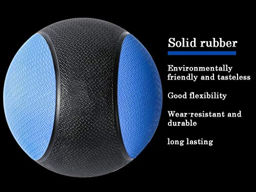 Hua Pelota Medicinal Balón Medicinal De Goma Sólida, Gimnasio En Casa Multifuncional Núcleo Fuerza Entrenamiento Bola De Gravedad, 1kg, 2kg, 3kg, 4kg, 5kg, 6kg, 7kg, 8kg, 9kg, 10kg