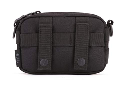 Huntvp Bolsa Táctical Bolsa de Hombro Mochila de Bandolera Riñoneras Deportivos Estilo Militar Riñoneras de Múltiple Función Mochila Ejércita Bolso Impermeable, Negro