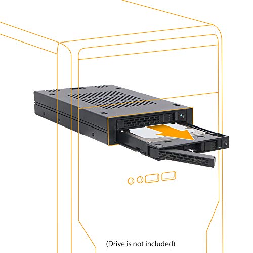 Icy Dock ExpressCage MB324SP-B - Rack extraíble 4 x 2.5 SATA 6Gbps/SAS por HDD/SSD en una bahía 5.25" (Instalación sin Herramientas)