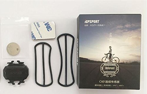 iGPSPORT C61 (versión española) - Sensor de Cadencia inalámbrico Ant+ / 2.4G y Bluetooth 4.0 Ciclismo y Bicicleta. Compatible con Ciclo computadores GPS Garmin, Bryton, Sigma. IPX7. Sin imanes