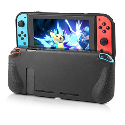 innoAura 11 en 1 Kit accesorios para Nintendo Switch, con funda de transporte, Estuche De Juegos, funda de TPU, fundas para controles Joy Con, tapas para Joystick y protector de pantalla