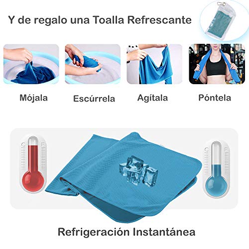 InnoTi Bandas Elásticas de Musculación y Fitness - Gomas Elásticas para Crossfit y Gimnasio en Casa - Set de Tubos de Resistencia de Latex - Asas y Cintas de Tobillos Acolchadas y Anclaje de Puerta