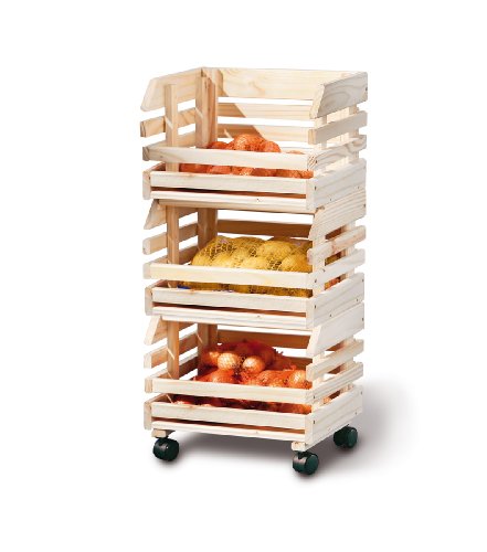 Inter Link Fruttino 60100400 Jinete de Frutas 37 x 30 x 80 cm, Madera, 37 x 30 x 80H cm