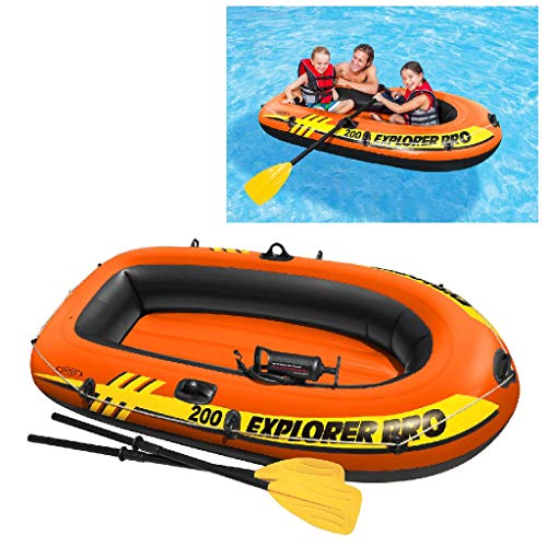 Intex 58357NP - Barca hinchable Explorer Pro 200 con remos e hinchador - 169 x 102 x 33 cm