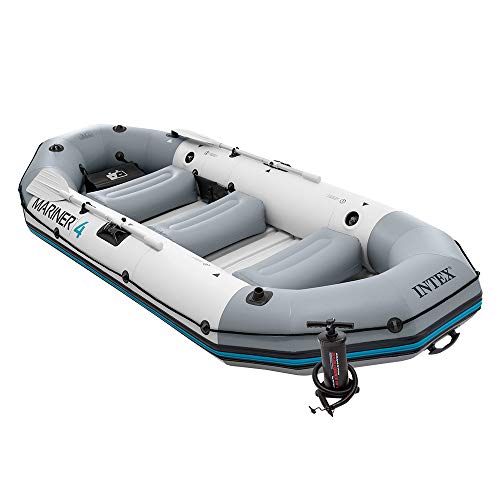 Intex 68376NP - Barca Hinchable Mariner 4 con 2 Remos 328 x 145 x 48 cm