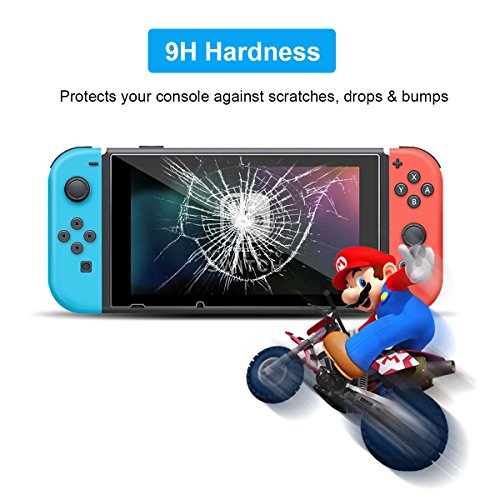 ivoler [2 Unidades] Protector de Pantalla para Nintendo Switch, Cristal Vidrio Templado Premium