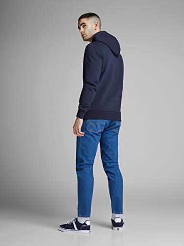 Jack & Jones Jjecorp Logo Sweat Hood Noos Capucha, Azul (Navy Blazer Detail: Reg Fit), Medium para Hombre