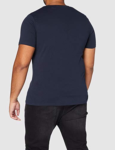 Jack & Jones Jjecorp Logo tee SS Crew Neck Noos Camiseta, Azul (Navy Blazer Detail: Slim Fit), XX-Large para Hombre