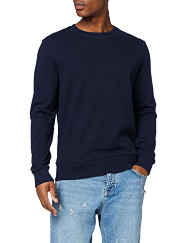 JACK & JONES Jjeholmen Sweat Crew Neck Noos, Suéter para Hombre, Azul (Navy Blazer), Large