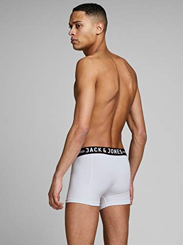 Jack & Jones Sense Trunks 3-Pack Bóxer, Light Grey Melange, Medium (Pack de 3) para Hombre