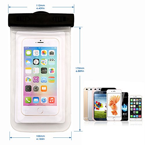 JALL Funda Impermeable MóVil - 5.5 Pulgadas Waterproof Case Universal Caja del TeléFono Estuche Estanco Al Agua Duradero – Haoxuan (Rosa)