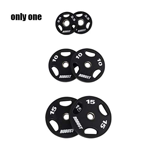 Jiande Barbell Olímpicos Grip Peso Placas estándar de 2,5 kg, 10 kg, 15 kg, Individuales, Juegos de Placas Olímpicos, los Pesos de Placas Olímpicos, Negro (Size : 2.5kg)