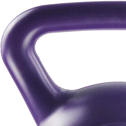 JLDN Aptitud Pesa Rusa portátil, Kettlebell Antideslizante asa fisicoculturismo Entrenamiento con Pesas Kettlebells para la Fuerza y ​​Entrenamiento Cardiovascular,Purple_6Kg