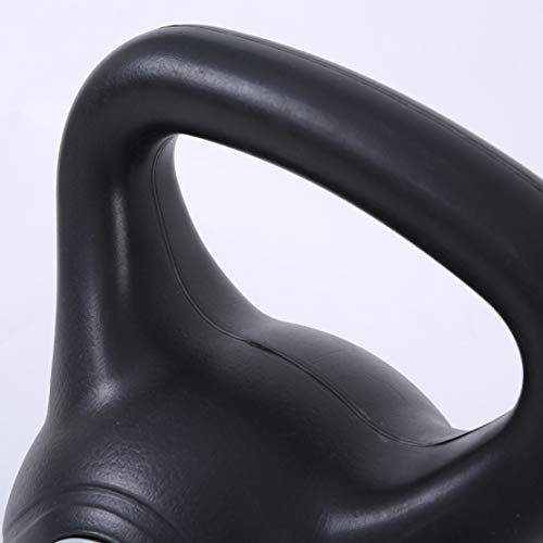 JLDN Aptitud Pesa Rusa portátil, Neopreno Kettlebell Antideslizante fisicoculturismo Entrenamiento Kettlebells con Pesas Grande para balística, núcleo, Entrenamiento con Pesas,Black_6Kg