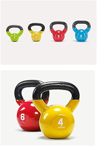 JLDN Gimnasio Pesa Rusa, portátil Kettlebell Hierro Fundido Antideslizante asa fisicoculturismo Entrenamiento con Pesas Kettlebells para el núcleo, Entrenamiento con Pesas,10Kg