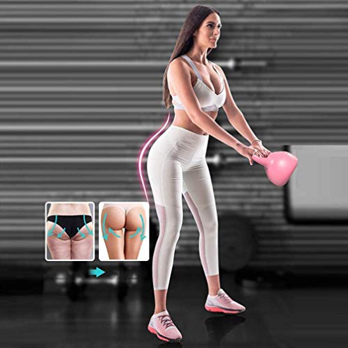 JLDN Gimnasio Pesa Rusa, portátil Kettlebell Revestimiento de Neopreno Antideslizante fisicoculturismo Entrenamiento con Pesas Kettlebells para la Fuerza y ​​Entrenamiento Cardiovascular,Pink