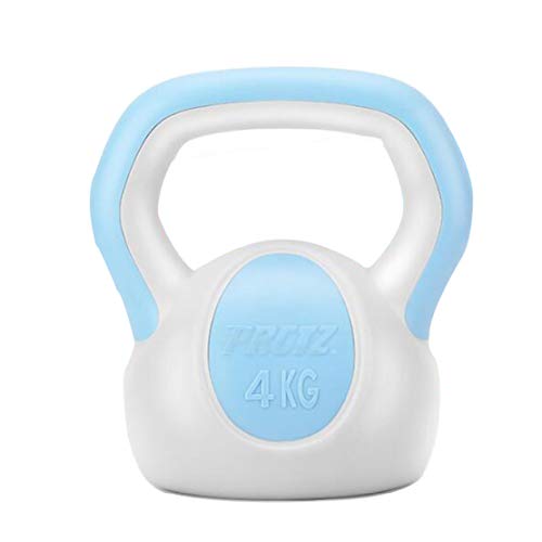 JLDN Neopreno Pesa Rusa, la Aptitud Kettlebell portátil Antideslizante asa, Kettlebells fisicoculturismo Entrenamiento con Pesas para el hogar o en el Gimnasio Uso,Blue_4Kg