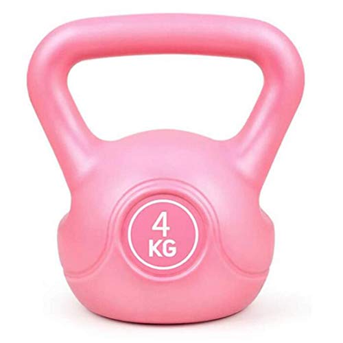 JLDN Neopreno Pesa Rusa portátil, Kettlebell Antideslizante con Revestimiento de Neopreno fisicoculturismo Entrenamiento Kettlebells con Pesas para Ballistic, Core, Entrenamiento con Pesas,Pink_6Kg