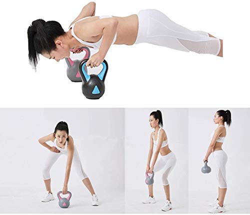 JLDN Pesa Rusa portátil Ear Doble, Ajustable Kettlebell Antideslizante fisicoculturismo Entrenamiento con Pesas, Kettlebells para la Fuerza y ​​Entrenamiento Cardiovascular,Green