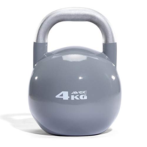 Kettlebell HAHA Kettlebells De Sentadillas De Colores, Acero Forjado, Equipo De Entrenamiento De Fitness para Hombres Y Mujeres 4 Kg 16 Kg 20 Kg 24 Kg 28 Kg (Color : 4kg Gray)