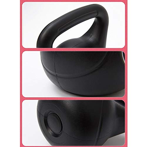 Kettlebells HUAHUA Gimnasio de Pesas Rusas, 10kg≈22lb, Segura y Duradera del músculo Entrenamiento de Fuerza Máquinas de Ejercicios, Negro