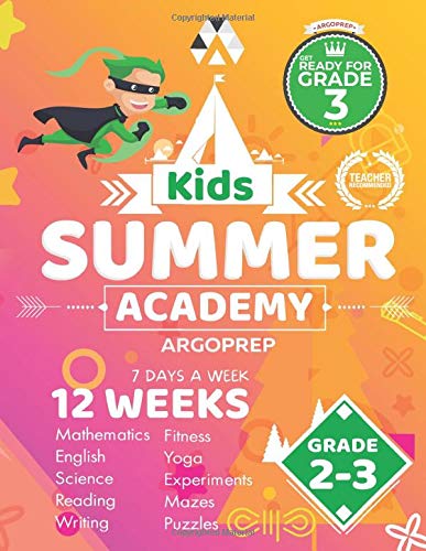 Kids Summer Academy by ArgoPrep - Grades 2-3: 12 Weeks of Math, Reading, Science, Logic, Fitness and Yoga | Online Access Included | Prevent Summer Learning Loss