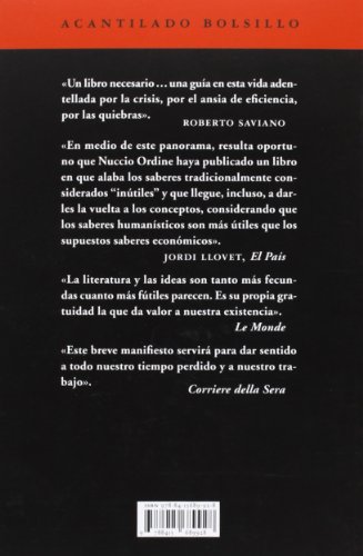 La utilidad de lo inútil: 36 (Acantilado Bolsillo)