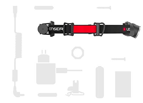 Led Lenser H8R - Linterna (Linterna con cinta para cabeza, Negro, Rojo, IPX4, LED, 1 lámpara(s), 250 lm)