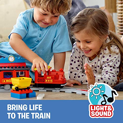 LEGO DUPLO Trains - Tren de Vapor, Juguete Educativo de Aprendizaje de Codificación con Muñecos y Locomotora para Niños y Niñas de 2 a 5 Años, Complementable con APP (10874) , color/modelo surtido