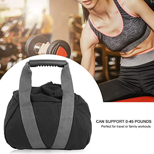 Levantamiento de Pesas Entrenamiento Bolsa de Arena Gimnasio Bolsa de Arena Negra Bolsa de alforjas Bolsas de Peso Carpa Pierna Bolsa de Peso Canopy Carpa Pies Bolsa