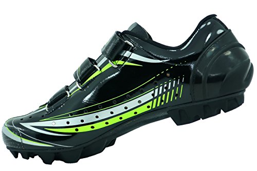 LUCK Zapatilla de Ciclismo Master, con Suela de Carbono y Triple Tira de Velcro para una sujeción (41 EU)