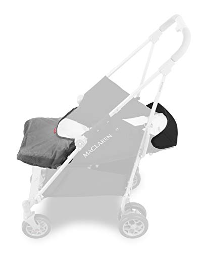 Maclaren Quest arc Silla de paseo - ligero, manillar unido, para recién nacidos hasta los 25kg, Asiento multiposición, suspensión en las 4 ruedas, Negro/Blanco Raya