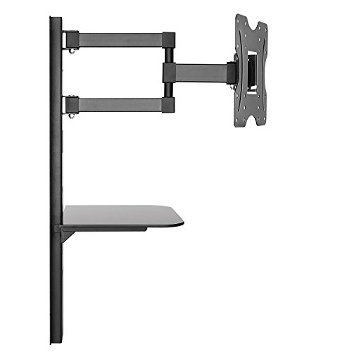 Maclean MC771-MC772 - Soporte de Pared para Pantalla con Estante para DVD (23"- 42")