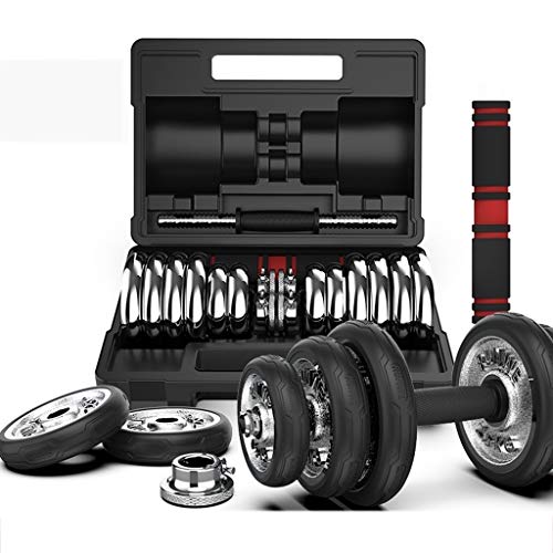 Mancuerna Mancuernas Dumbbell Dumbbells 20KG ajustable levantando pesas juego de pesos de Barra de gimnasio en casa entrenamiento de culturismo con la caja portátil Mancuerna Mancuernas Dumbbell Dumbb