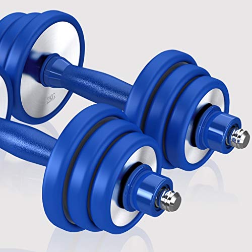 Mancuerna Mancuernas Dumbbell Dumbbells Acero inoxidable con mancuernas ajustables Peso Deportes hand peso de la pesa equipo de la aptitud un par de mancuernas 7.5kgX2 Mancuerna Mancuernas Dumbbell Du