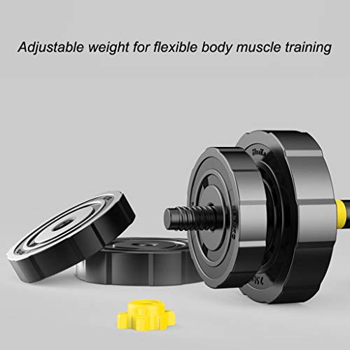 Mancuerna Mancuernas Dumbbell Dumbbells Ajustable con mancuernas de peso libre revestido de goma Conjunto muscular mancuernas Home Fitness Equipment Barra 20 kg Entrenamiento Corporal Mancuernas Dumbb