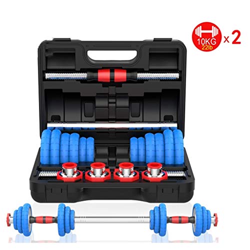 Mancuerna Mancuernas Dumbbell Dumbbells Conjunto mancuerna ajustable par de mancuernas con conectores for formar una caja con barra for Gym Home Fitness Formación 20kg / 44lb Mancuerna Mancuernas Dumb