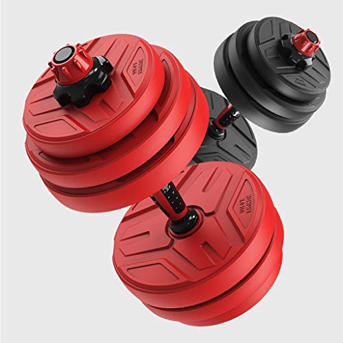 Mancuerna Mancuernas Dumbbell Dumbbells Conjunto mancuerna con pesos ajustables Hex goma Entrenamiento de los pesos Pesas Conjunto de Pesas hombres de las mujeres Artículos deportivos Body Sculpting M