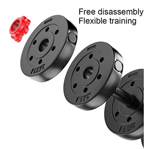 Mancuerna Mancuernas Dumbbell Dumbbells Mancuerna ajustable Conjunto grande de 20 kg / 44lb mancuerna for Training con conector for formar Barra hermoso y duradero Mancuerna Mancuernas Dumbbell Dumbbe