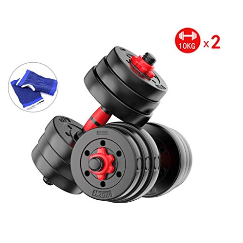 Mancuerna Mancuernas Dumbbell Dumbbells Mancuerna ajustable Conjunto grande de 20 kg / 44lb mancuerna for Training con conector for formar Barra hermoso y duradero Mancuerna Mancuernas Dumbbell Dumbbe