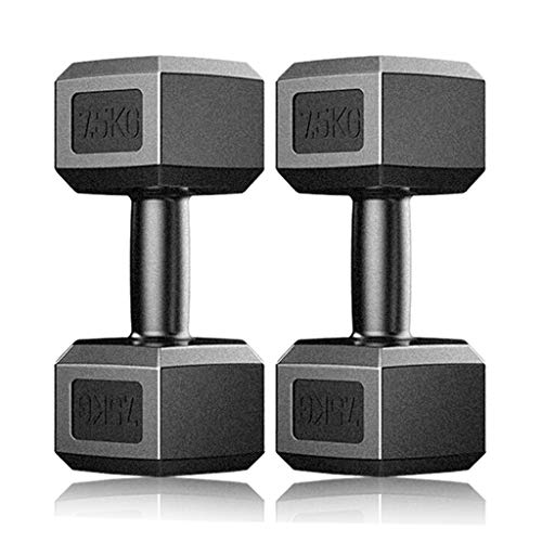 Mancuernas Antideslizantes Un par hexagonal con mancuernas de los hombres de Campanilla respetuosa del medio ambiente de PVC con mancuernas Inicio Gimnasio Privado Deportes Fitness Equipment push-up S