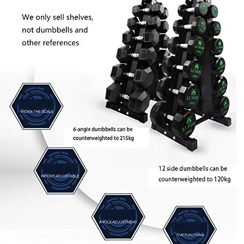 Mancuernas Estante Soporte Equipamiento Deportivo de Interior Soporte de Rack Fitness en casa para Hombres Equipo de Gimnasio Solo Vende estanterías