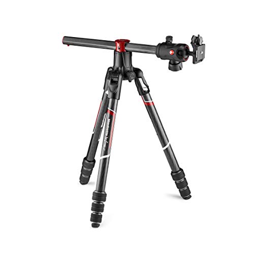 Manfrotto MKBFRC4GTXP-BH Befree - Trípode GT XPRO (rótula Central 496, Sistema de Bloqueo M, Columna 90 de Grados, Zapata 200PL-PRO para DSLR y CSC con Objetivo Largo, Macro, Fibra de Carbono)