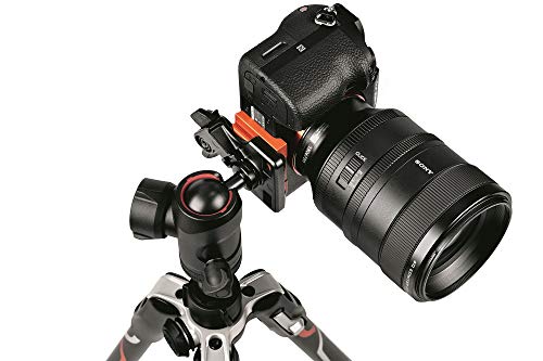 Manfrotto MKBFRLA-BH Befree Advanced - Trípode de Viaje, Bloqueo por Palanca con rótula de Bola y Bolsa para cámaras sin Espejo Sony, DSLR, CSC, Carga máxima 8 kg, Aluminio Ligero, Negro