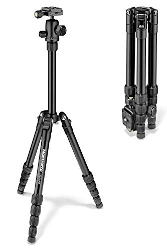 Manfrotto MKELES5BK-BH - Trípode Element Traveller, pequeño con rótula de Bola, Color Negro